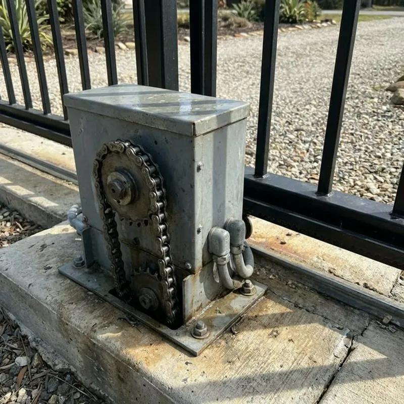 Automatic Gate Systems installation detail in Bakersfield
