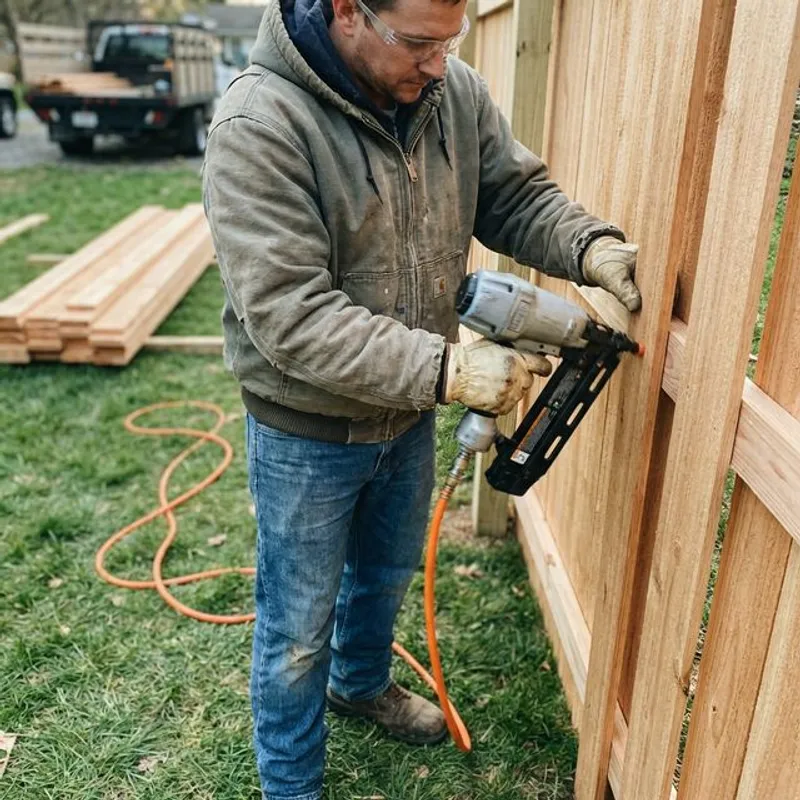 Privacy Fence Installation installation detail in Bakersfield
