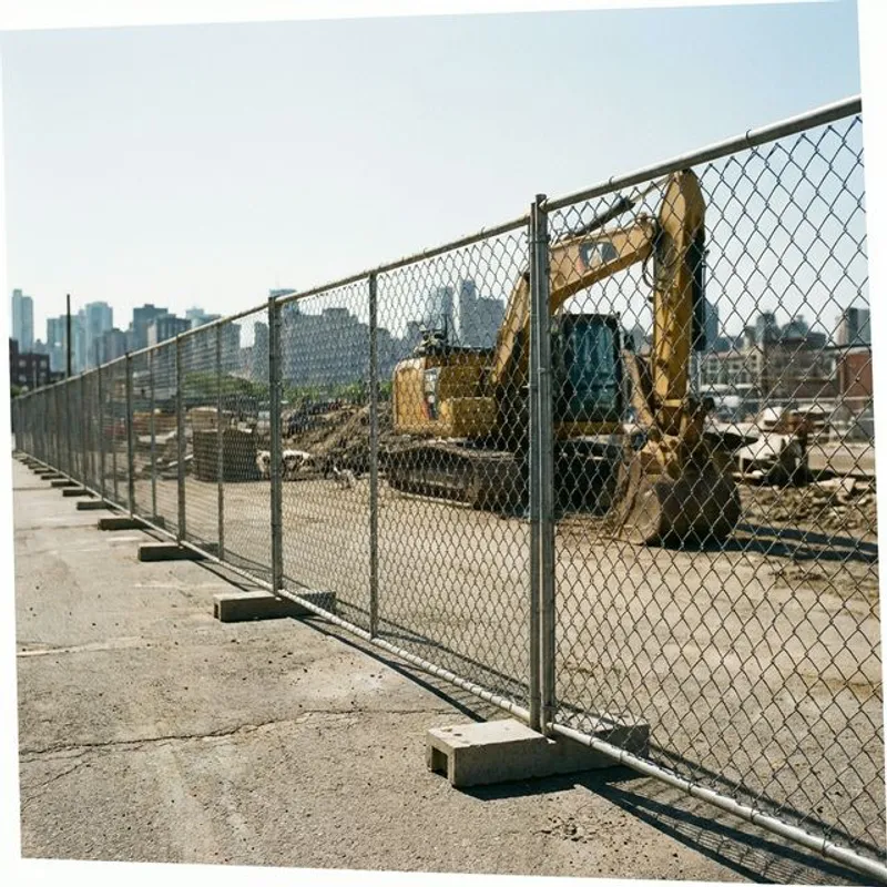 Temporary Construction Fencing completed project in Bakersfield