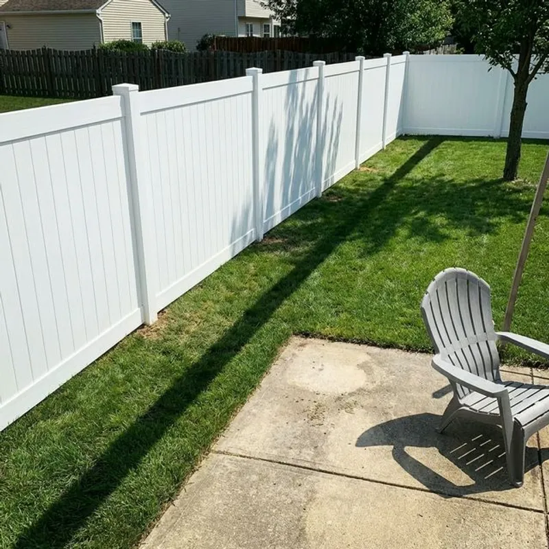 Vinyl Fence Installation completed project in Bakersfield
