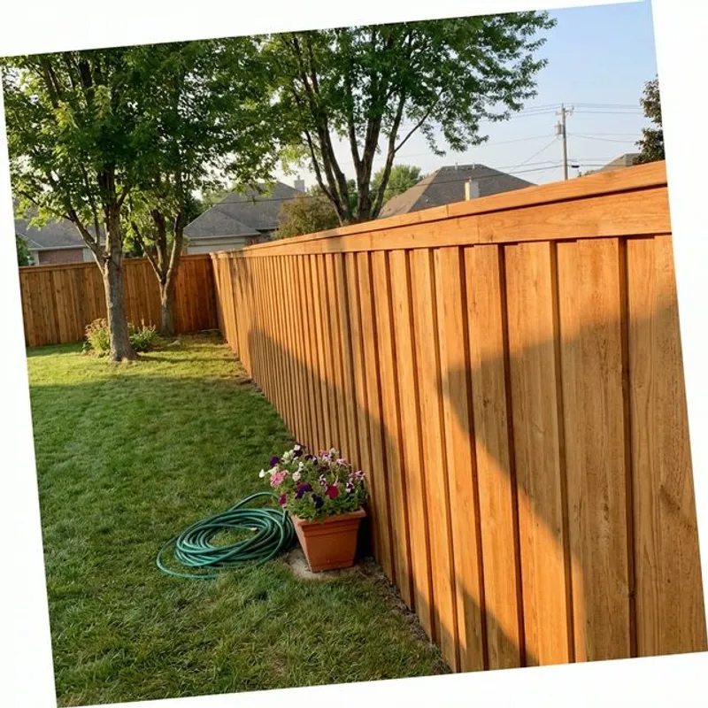 Wood Fence Installation completed project in Bakersfield
