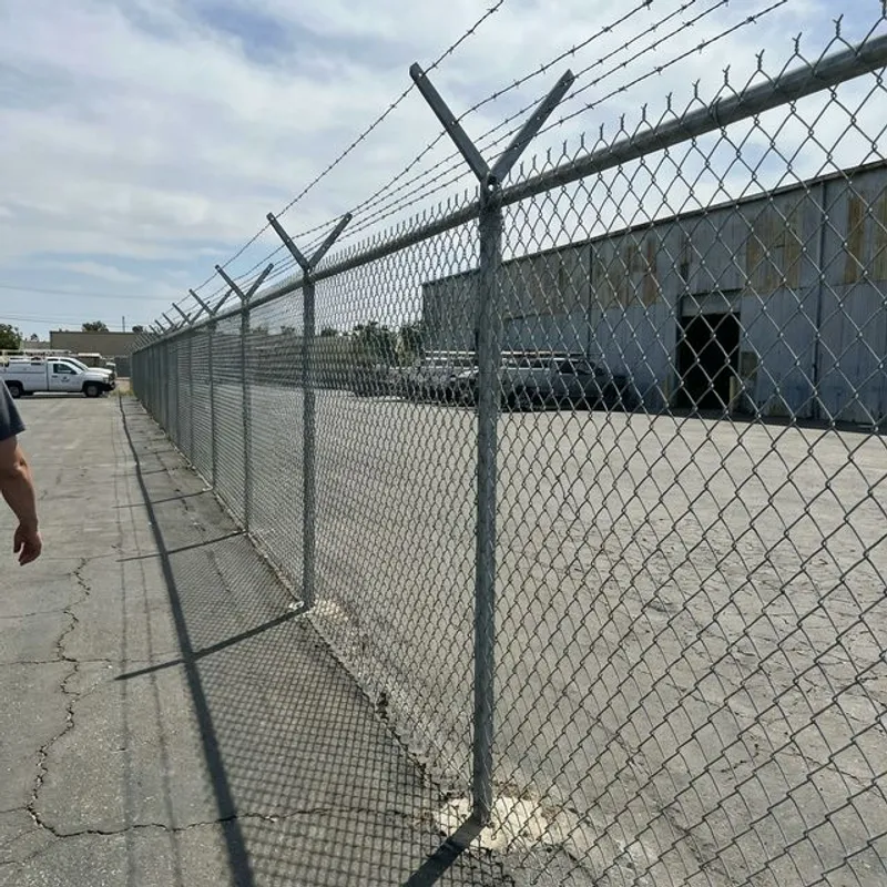 Commercial Fence Installation completed project in Bakersfield