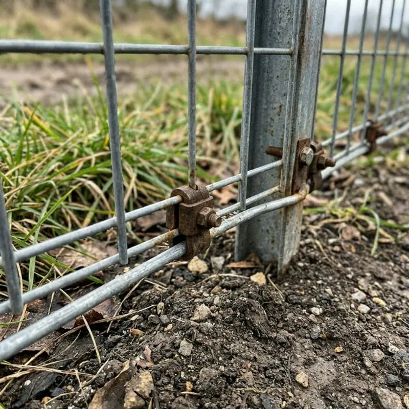 Dog Run and Pet Fencing installation detail in Bakersfield