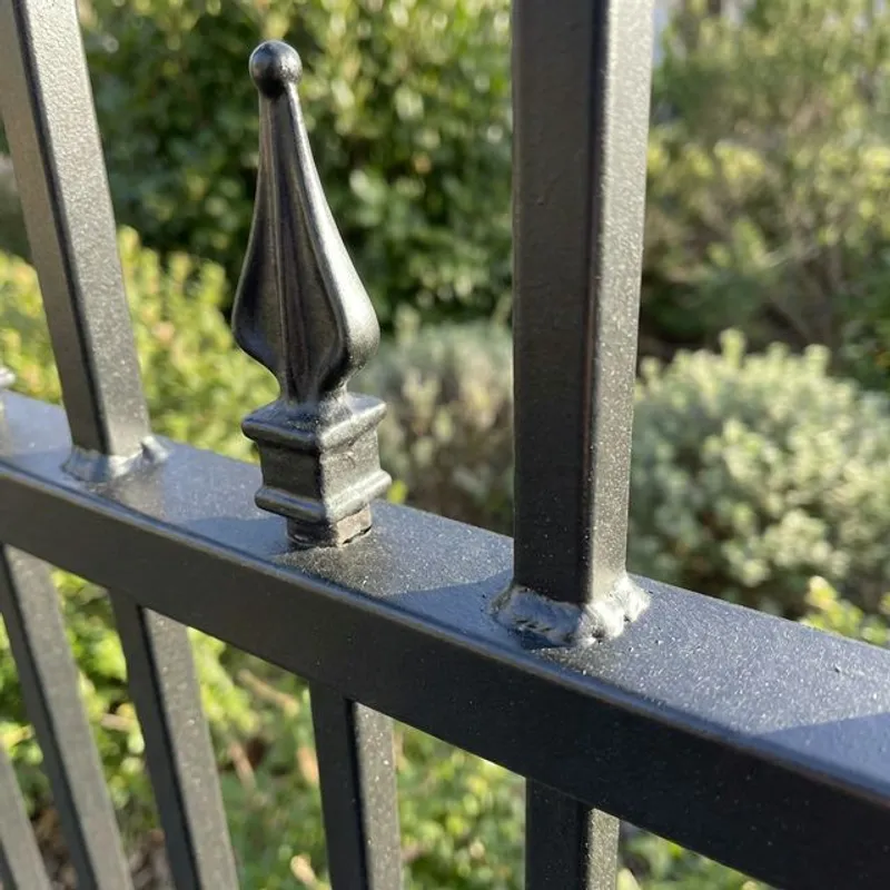 Wrought Iron Fence Installation installation detail in Bakersfield