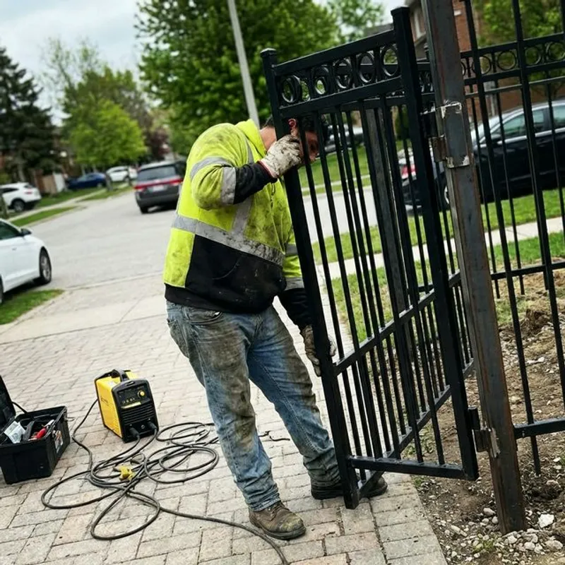 Wrought Iron Fence Installation installation process