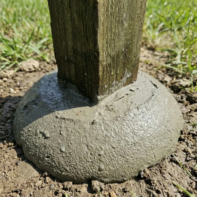 Fence Post Repair and Replacement installation detail in Bakersfield