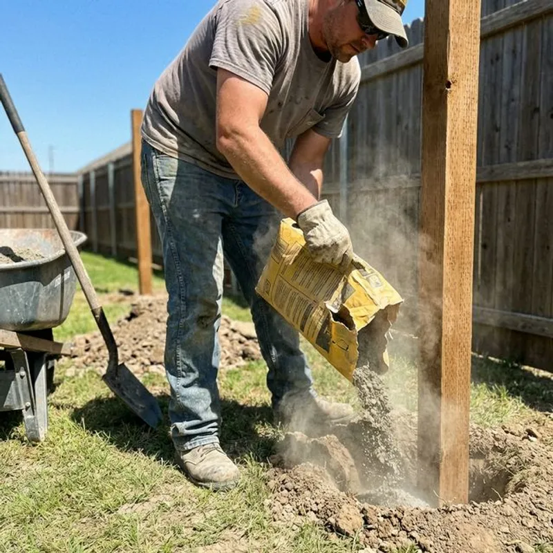 Fence Post Repair and Replacement installation process