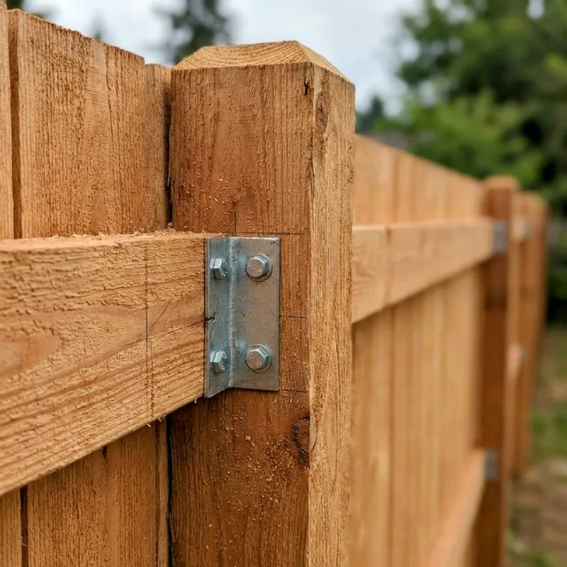 Wood Fence Installation installation detail in Bakersfield